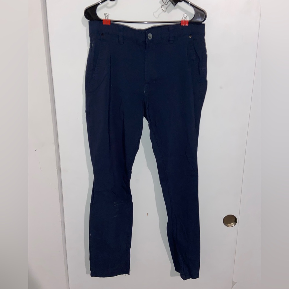 Men's Dark Blue Hiking Athletic Chinos